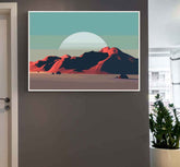 Painting by Numbers Mountains Desert